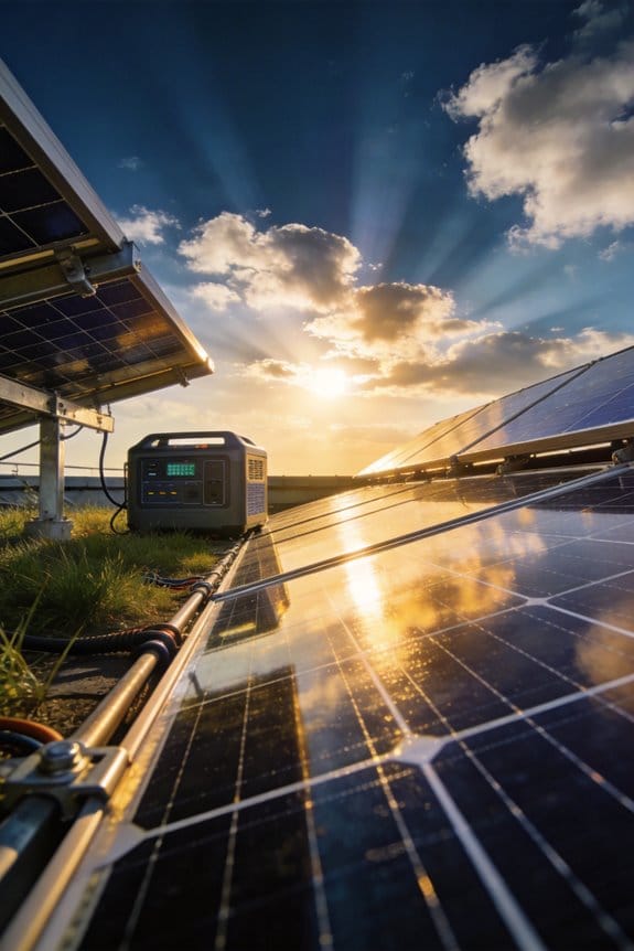 duration solar generator preserves food