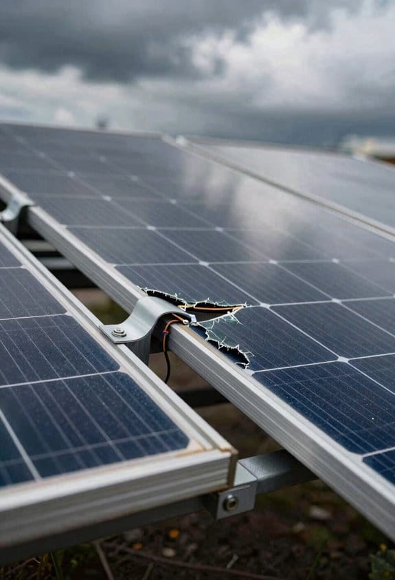 hurricane induced solar mounting failures