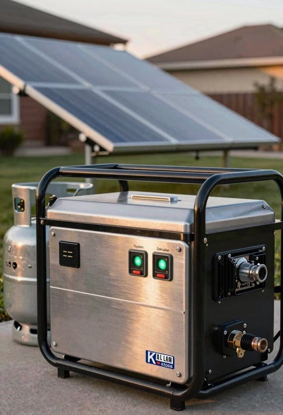 propane backed 5 7kw generator