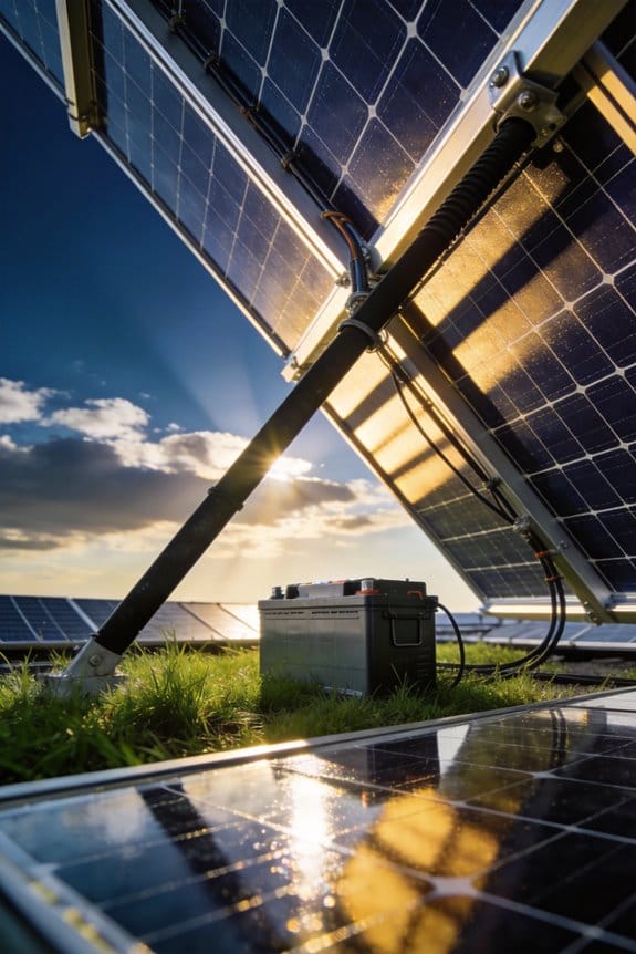 regulates solar panel battery charging