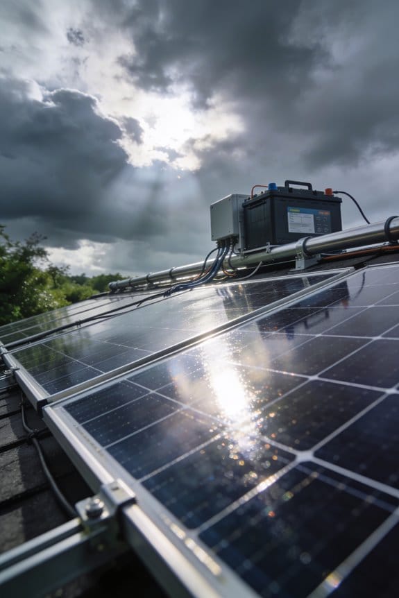 solar output decreases but continues