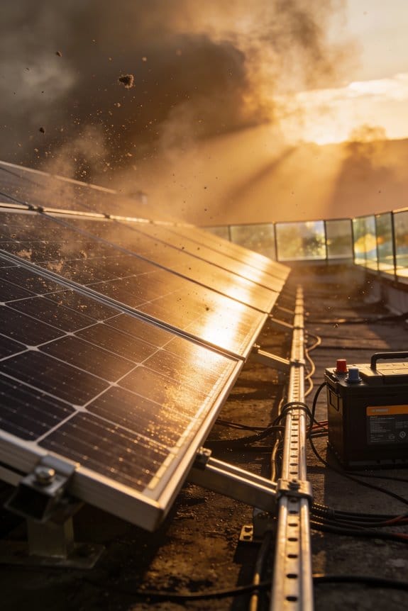 solar panels smoke resilience