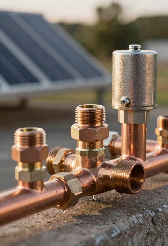 solar thermal plumbing compliance details